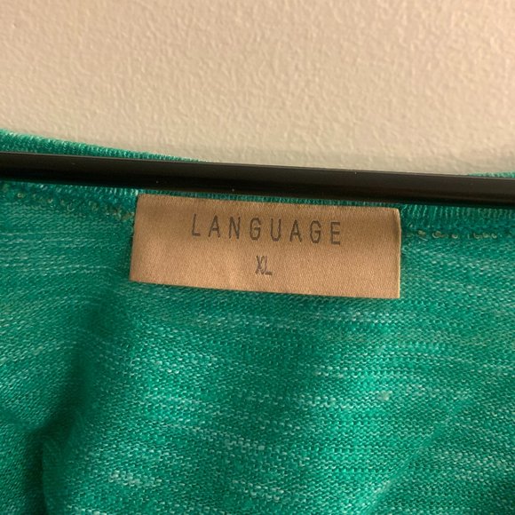 Anthropologie Language Ombré Blouse w/ Cutout Back - Picture 5 of 5